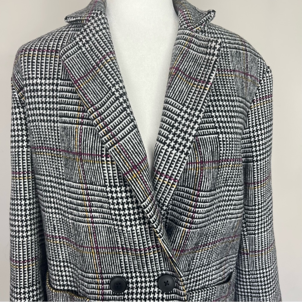RD STYLE DANA DOUBLE BREASTED PLAID COAT SIZE XS - Picture 7 of 16